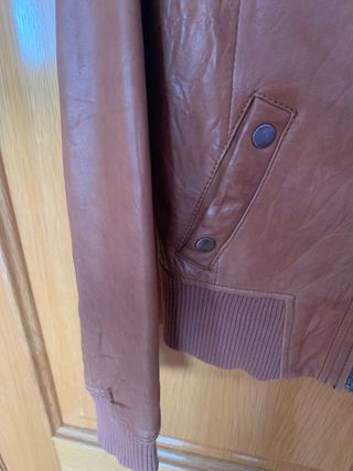 cazadora piel mujer talla S