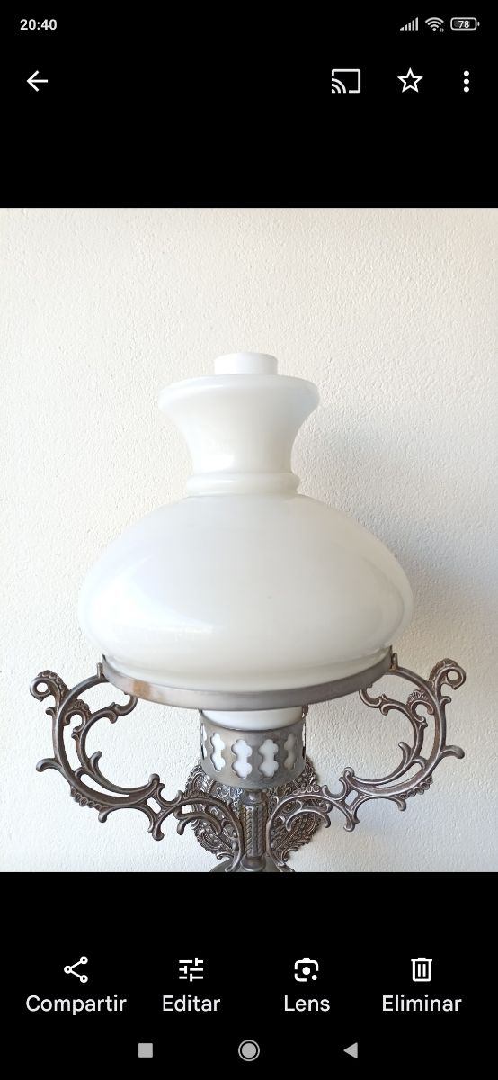 Aplique antiguo de pared