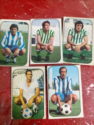 Cromos de fútbol antiguo