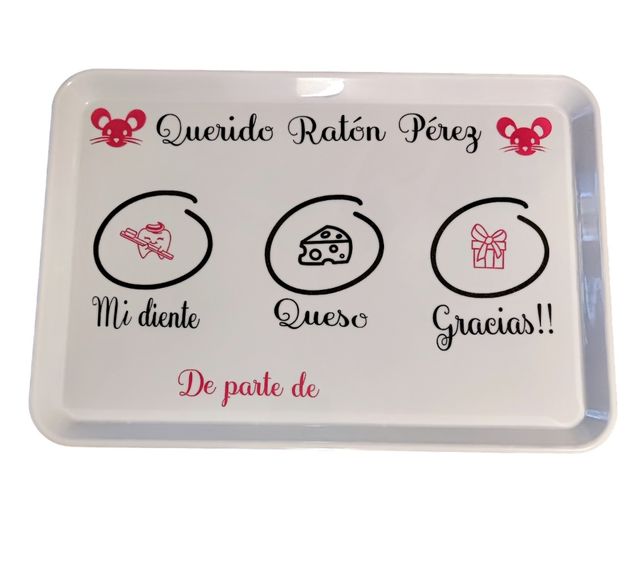 Vassoio personalizzato Ratón Pérez
