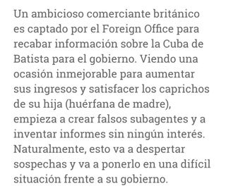 Libro, Nuestro Hombre en La Habana