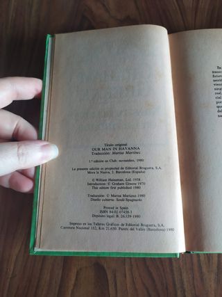 Libro, Nuestro Hombre en La Habana