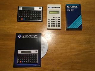 Calculadora financiera HP 12 y Casio HL-810, ENVIO