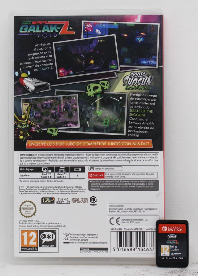 GALAK-Z THE VOID + SKULLS OF THE SHOGUN SWITCH ESP