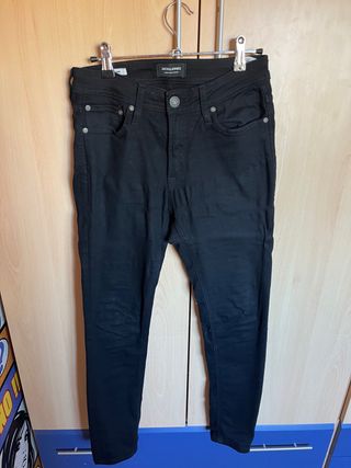 Pantalon Tejano Negro Jack&Jones