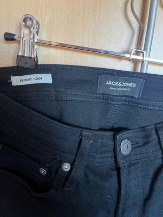 Pantalon Tejano Negro Jack&Jones