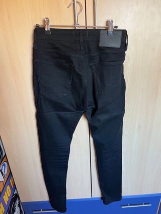 Pantalon Tejano Negro Jack&Jones