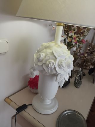 Lampara antigua de madera