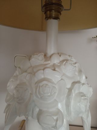 Lampara antigua de madera