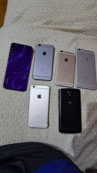 Lote de 6 teléfonos para piezas