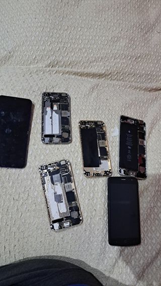 Lote de 6 teléfonos para piezas