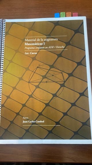 Matemáticas 1 programa conjunto en ADE y derecho