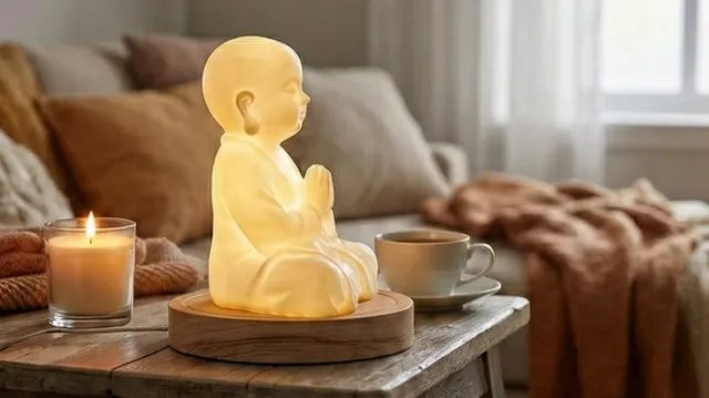 Estatua de Baby Buddha. Soprammobile.