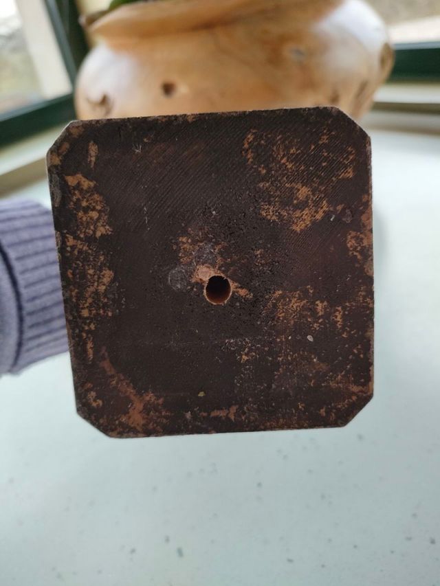 Statua Maria e bambino Gesù, legno, dipinta a mano