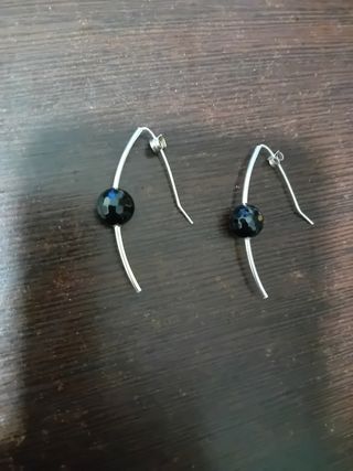 Pendientes de plata de primera ley