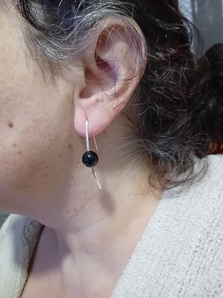 Pendientes de plata de primera ley