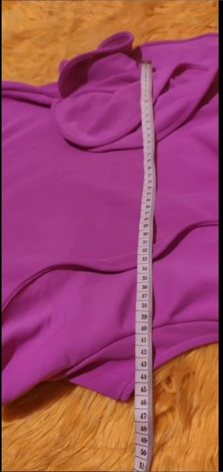 Blusa fucsia volantes L