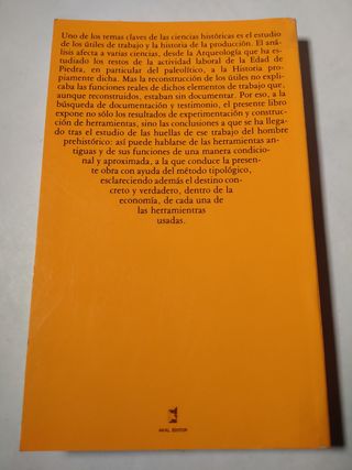 TECNOLOGÍA PREHISTÓRICA. SEMENOV. AKAL UNIVERSIDAD