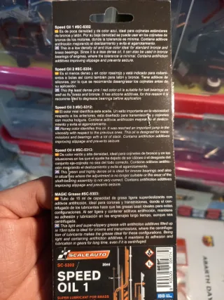 Aceites mantenimiento scalextric