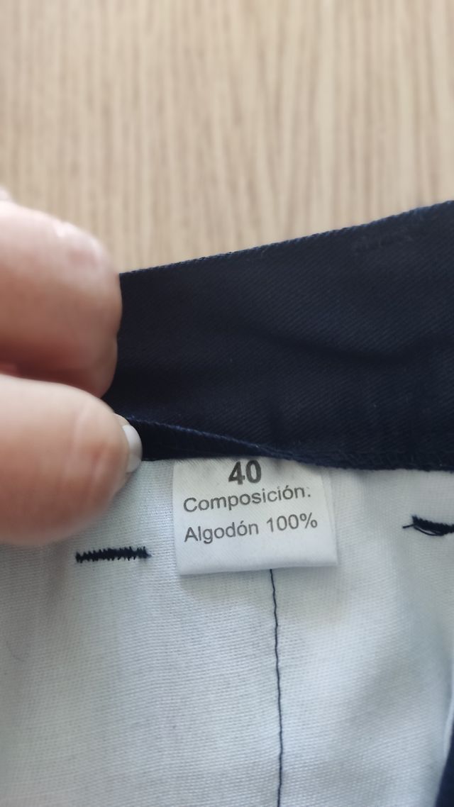 Lote 5 pantalones azul T.38/40