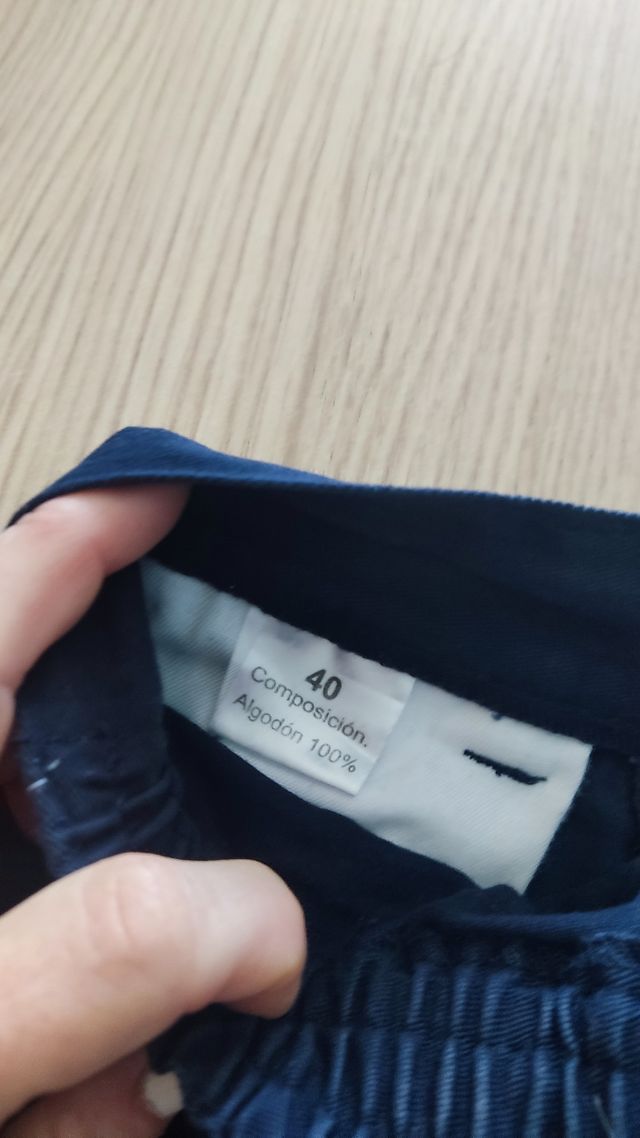 Lote 5 pantalones azul T.38/40