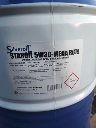 Bidón ACEITE MOTOR Silveroil staroil 5w30 (200L)