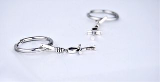 PENDIENTES HOLE ROUND ANKH BLEY