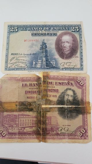 Billetes año 1928
