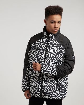 chaqueta puffer element x keith haring talla M