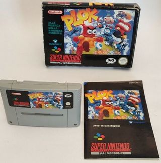 SUPER NINTENDO JUEGO PAL ESPAÑA PLOK -VJ