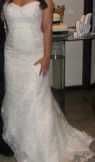 Vestido de Novia talla M, color Beige