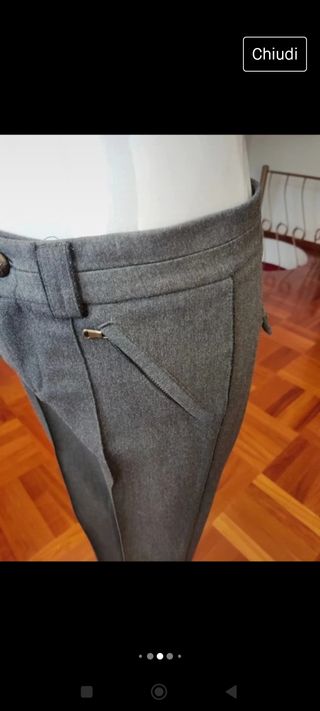 Pantalone donna grigio. Zara. 38