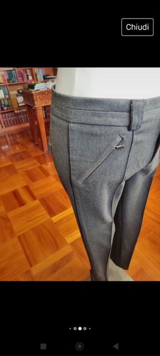 Pantalone donna grigio. Zara. 38