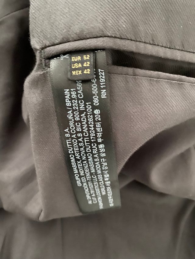 Americana Color Gris talla 52