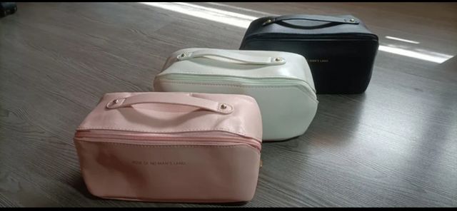 Lote 6 Neceseres maquillaje rosa y negro