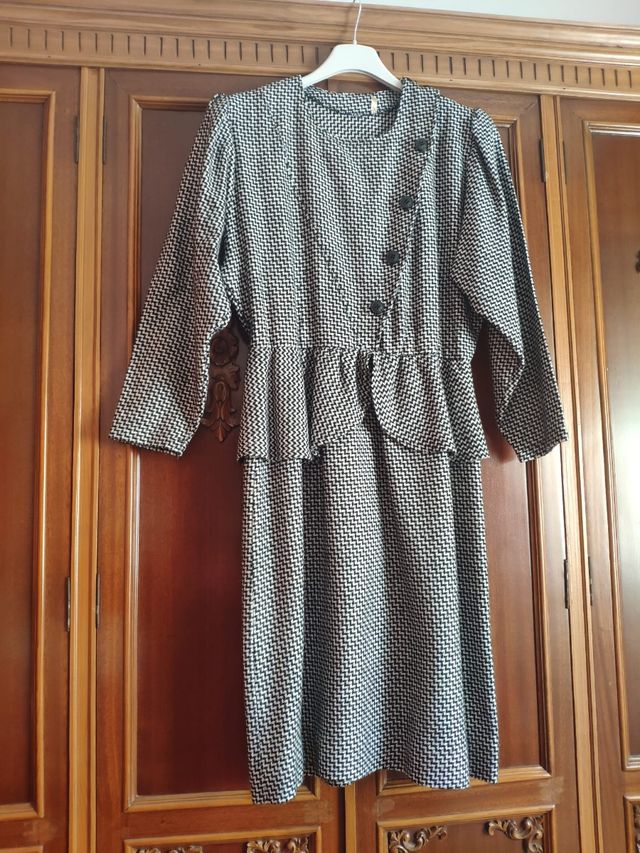 Vestido pata de gallo T. MEDIANA