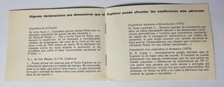 Libro- Folleto Rolex Explorer de 1971