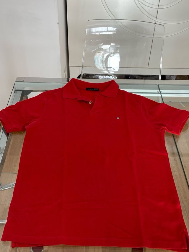 Polo de manga corta rojo