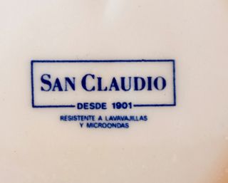 Juego de salseras de loza de San Claudio