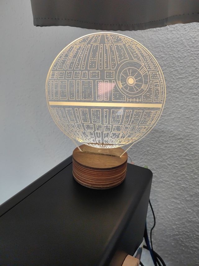 Lampade Star Wars 3D RGB in metacrilato
