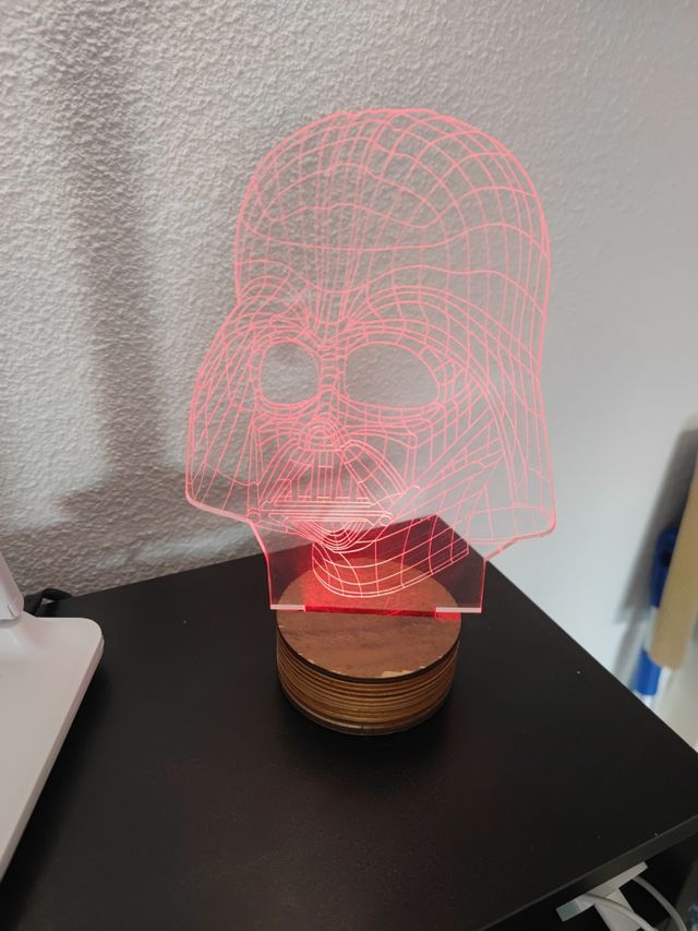 Lampade Star Wars 3D RGB in metacrilato
