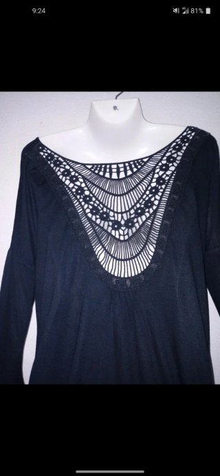 Vestito Lefties nero, taglia S. Due cinture