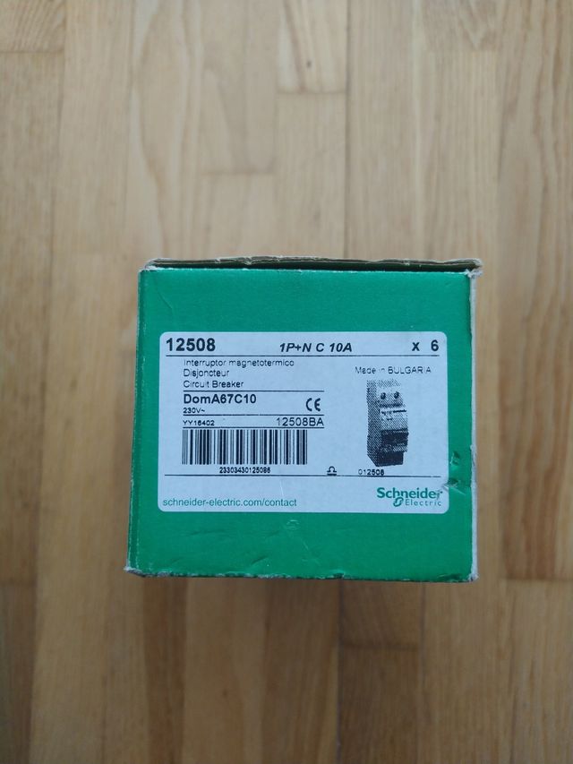 Magnetotermico de 10A Schneider