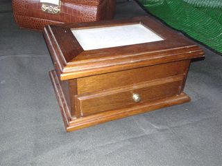 2 maletines JOYEROS (piel y madera)   Como NUEVO!.