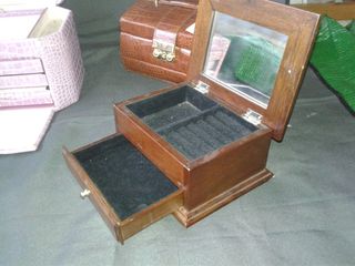 2 maletines JOYEROS (piel y madera)   Como NUEVO!.