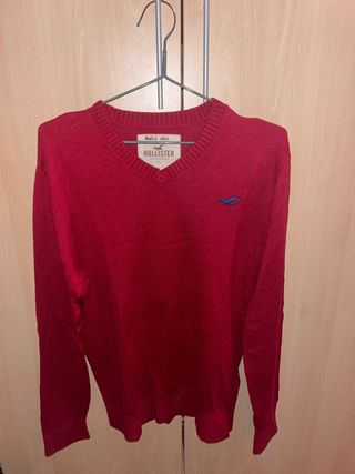 Jersei pico rojo Hollister