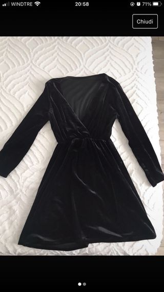 abito corto velluto