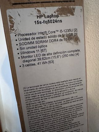 Portátil HP 15s-fq5024ns