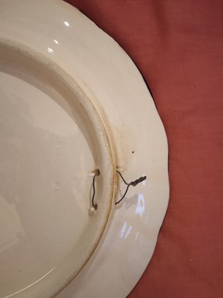 Plato de pared de cerámica