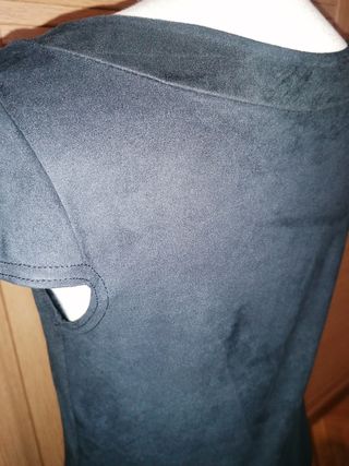 Vestido antelina tachuelas